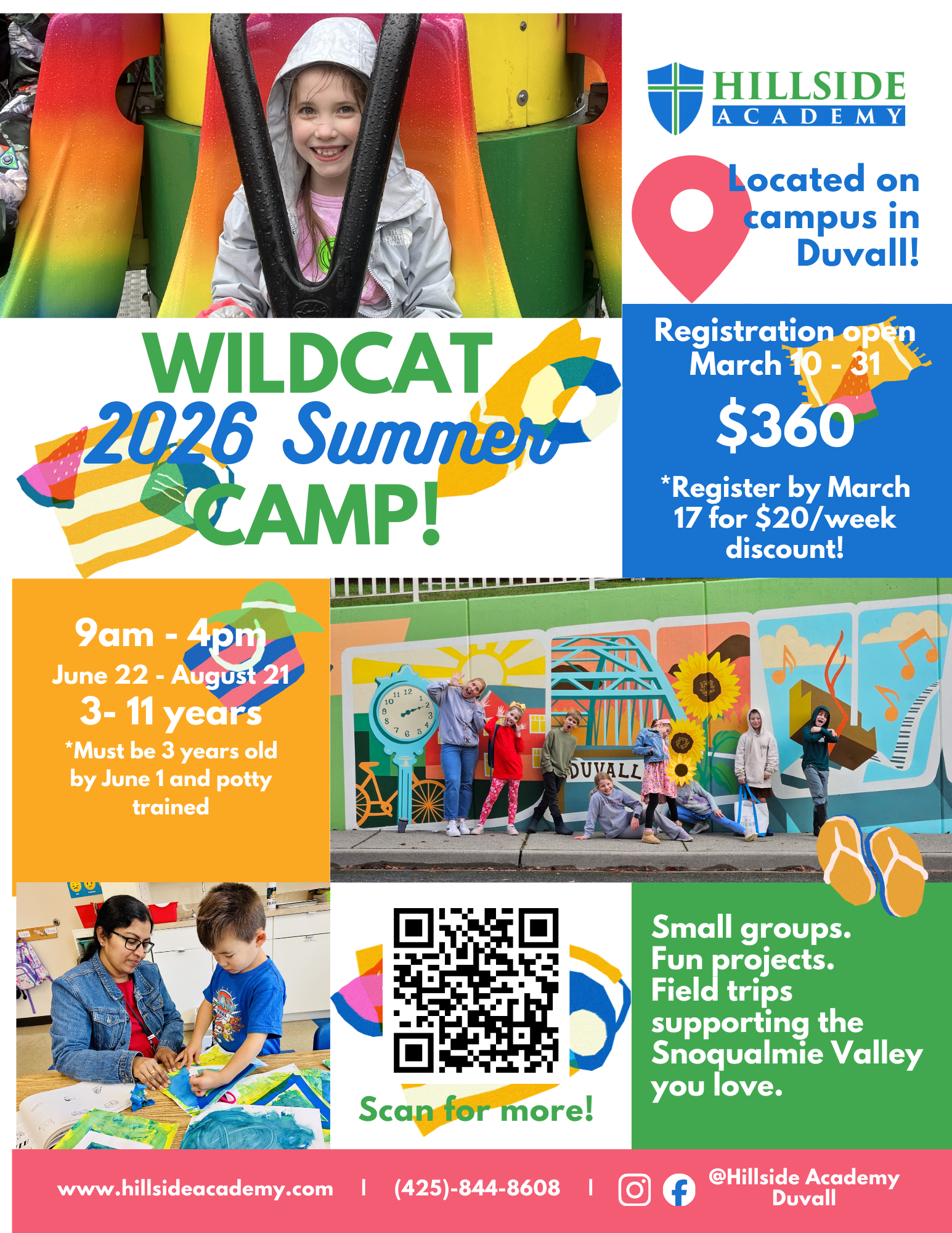 Summer Camp 2026 3 To11 Flyer